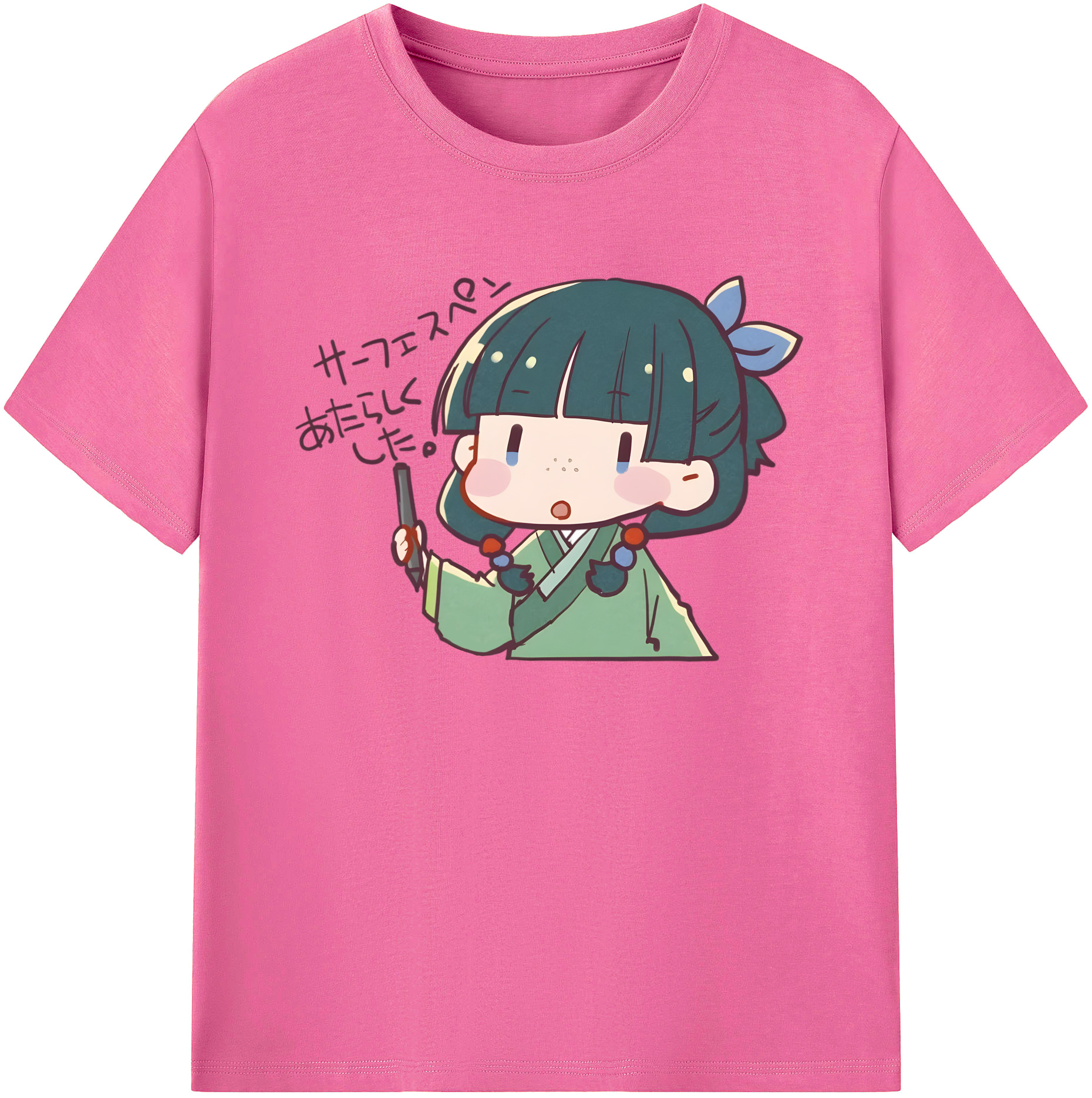 （画像用） 薬屋のひとりごと The Apothecary Diaries レディースカジュアルプリントTシャツ（綿100％）